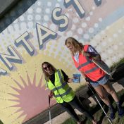 litter picking with Freedom Confectionery