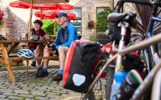 Cyclists welcome hospitality Wildey Media