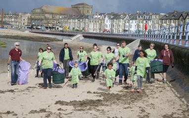 The beach clean team