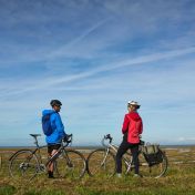 Cyclists at Pilling coast Wildey Media