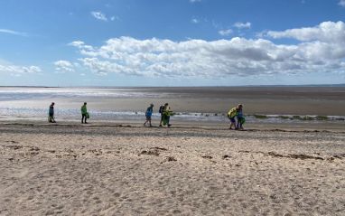 Litter pick Morecambe Bay